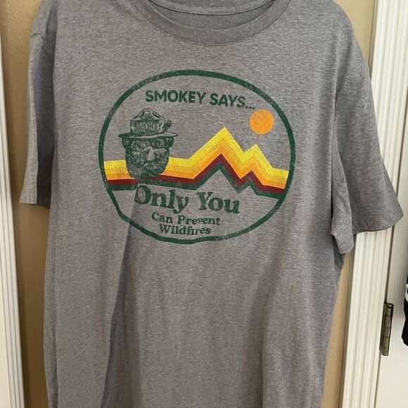 Smokey The Bear Only You Can Prevent Forest Fires Mens XXL Shirt - Picture 10 of 11
